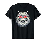 Questo disegno di gatto British Longhair con occhiali da sole retrò è perfetto per un amante dei gatti Highland Straight che ama possedere gatti British Longhair.