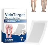 Vein Target - Parche para microagujas VeinTarget para tratamiento de venas varicosas en las piernas, venas varicosas Vein Target, tratamiento para piernas con ingredientes naturales para todo tipo de