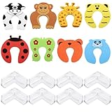 VEOIRXU 8 Pezzi Guardie per Dita Della Porta in Schiuma per Bambini con 8 Paraspigoli per Bambini Fermaporta per Bambini Prodotti per Dita Del Bambino Protezioni per Porte Finestre Cassetti (8 Stili)