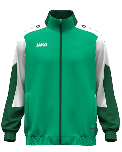 JAKO Unisex Webjacke Dynamic, grün/weiß/dunkelgrün, M – Ansicht 1