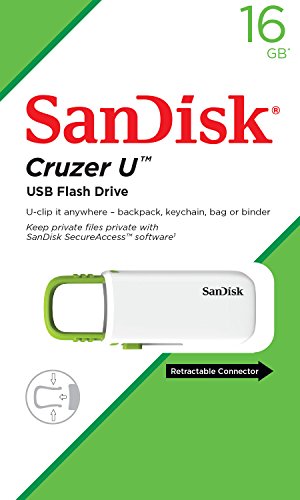 SanDisk SDCZ59-016G-B35WG 16GB Cruzer U USB 2.0 Drive - Green