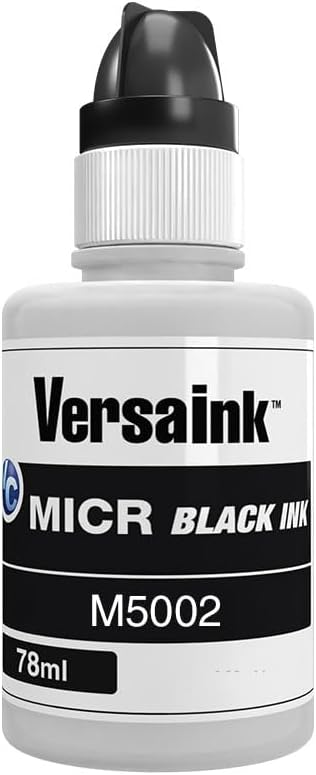 Versaink Black MICR Ink 78ml Bottle – Compatible with Epson ET-2700, ET-2750, ET-3700, ET-3750, ET-4750, ET-4752