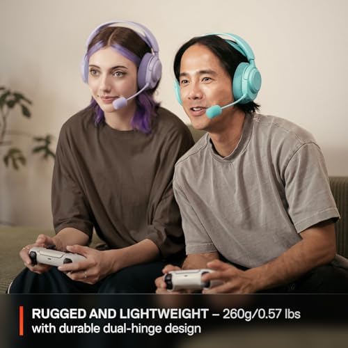 SteelSeries Arctis Nova 3P Wireless Multi-Platform Gaming Headset β Mobile App Control β 40 HR Battery β Neodymium Magnetic Drivers β 2.4GHz/Bluetooth β PS5, PS4, PC, Switch, Mobile β Lavender - 4