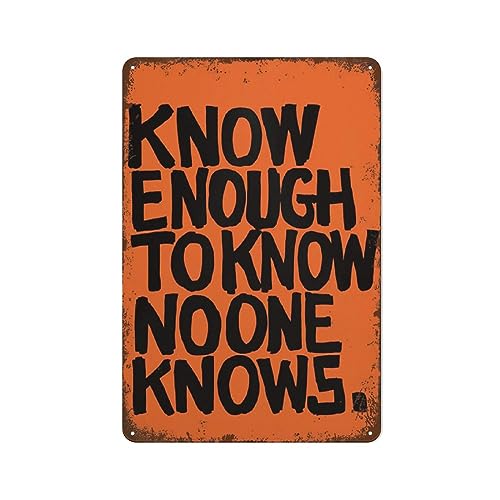 Know Enough...�|�X�^�[ �z���C�g �uNo One Knows the Answer 2 Big Questions Better Than You Let No One �v���B���e�[�W ���^���T�C���A�[�g ���p�I�ȃM�t�g �z�[���J�t�F ���r��