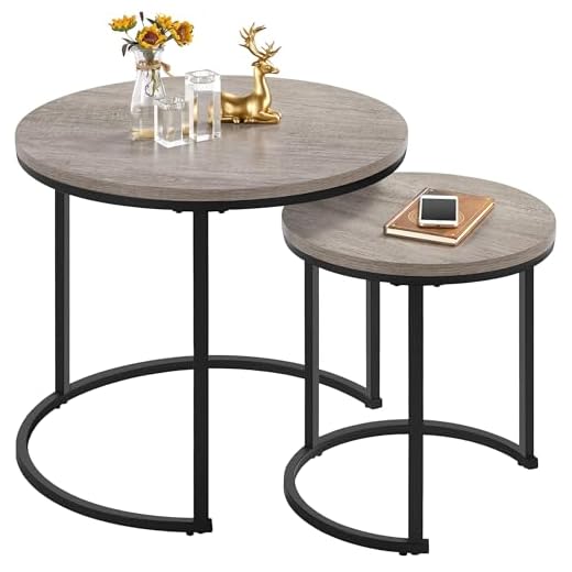 7 Stylish Space Saving Coffee Tables for Every Home 3 Yaheetech Grey Nesting Coffee Table Set