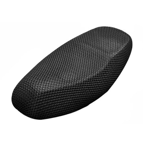 Housse de selle moto et scooter en tissu maillé respirant noir