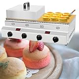 XSDAJSD Kommerzielle Soufflé-Maschine, Gas-Waffeleisen mit Antihaftbeschichtung, Dorayaki-Pfannkuchen-Soufflé-Maschine, für Zuhause, Restaurant,B