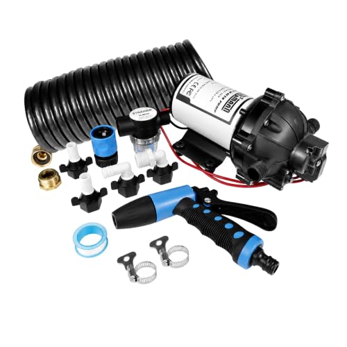 WASSERMANN 12V DC Washdown Pump Kit with Nozzle