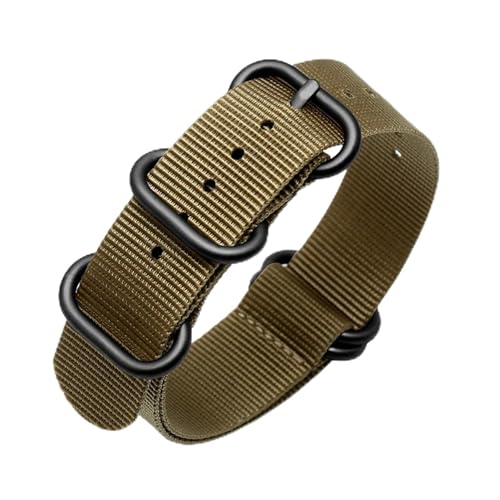 [���X] �ʋC���L�����o�X�u���X���b�g�x���g�A�N�Z�T���[�J�V�I�t�B�b�gFit For L-uminox �I���K���v�X�g���b�v�����Y���j�o�[�T���i�C�������v�o���h 20 �~�����[�g�� 22 24(B-kahaki-black,24mm)