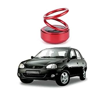 PRIKNIK Solar Energy Rotating Car Perfume with Long Lasting Organic Fragrance, Feel-Good Premium Car Air freshener Compatible with Opel Corsa