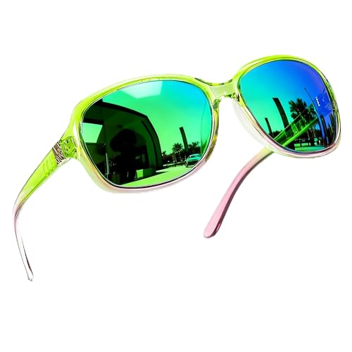 Image of SIPHEW Polarized Sunglasses for Women | Vintage Square Sunglasses w UV400 Protection | Womens Wraparound Shade