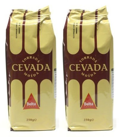 Delta Roasted Ground Barley Coffee Substitute Orzo Cevada Caffeine Free 250g (Pack of 2) by N/A