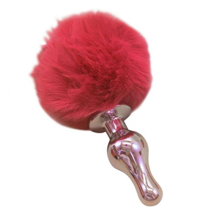 Plug Anal de Aço 3cm com Rabo de Coelho- Lovetoys