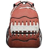 Mochila Infantil Close Up American Football Laces Bolsa De Deporte Clásico Mochilas Escolares Resistente Bolsa De Viaje para Colegio Juveniles Universitaria