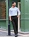 COOFANDY Men's Iron Free Premium Fashion Classic Fit Flat Front Hidden Comfort Waistband Suit Pant
