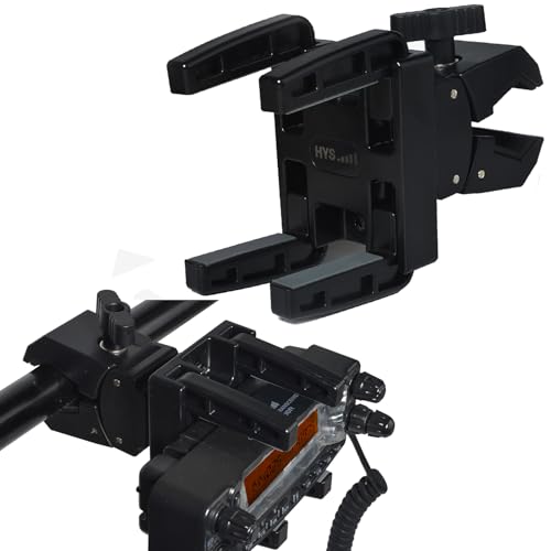 HYS ���^�N�����v�}�E���g FTM-510 FTM-500 FTM-300 FT-891�R���g���[���w�b�h�p �����郂�o�C���Z�p���[�g�w�b�h���j�b�g�p�̍��ϋv�}�E���g �o�C�N�̃n���h���o�[�Ɏg�p�A�܂��̓O���u���[���Ɏ��t��