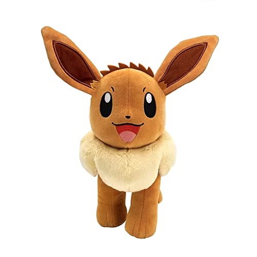 BANDAI - Pokémon - Peluche Évoli (Eevee) - Peluche 30 cm Toute Douce - JW0061