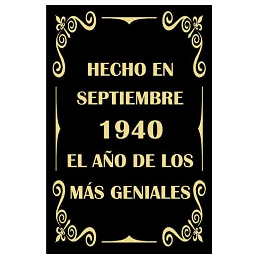 Hecho en Septiembre 1940 el Año De Los Más Geniales: cuaderno cumpleaños, regalos de cumpleaños para mujeres, hombres, Cumpleaños 80 años, regalos feliz cumpleaños, "6x9" pulgadas, 120 páginas.