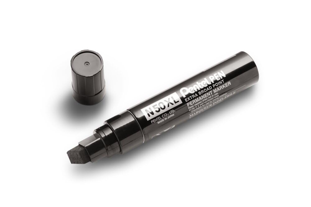 Pennarello Nero Indelebile Marcatore Permanente Pentel N850 Punta Tonda - Foto 2