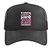 My Favorite Soccer Player Nana Soccer Nana Grandma Trucker Hat with Adjustable Mesh Back, Black