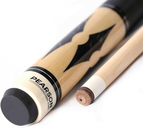 PEARSON Cues Players Series - Taco de billar con envoltura de lino irlandés, 2 piezas, 58
