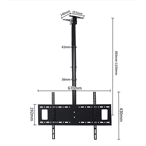 Support de plafond pour téléviseur réglable et inclinable pour écrans LCD