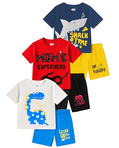 Image of Kuchipoo Boys Regular Fit Cotton T-Shirts and Shorts Set