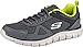 Skechers Track Bucolo, Scarpe running Uomo, Charcoal Black Leather Mesh Lime...