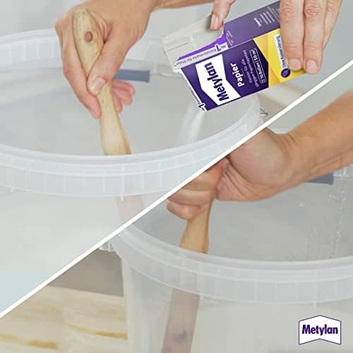 Pasta do tapet Metylan Papier, mocny klej do tapet papierowych lekkich, normalnych i ciężkich, 125 g pasty do tapetowania i rękodzieła bez konserwantów