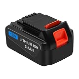 Awekamer 18V 5500mAh Al litio Sostituzione Batteria per Black & Decker BL4018-XE BL5018-XE BL1518 BL1318 BL2018 BL2018-XE LBXR20 LBXR20B LBXR20-OPE LBXR2020 LBXR2020-OPE LB20 LBX20 LB2X4020 LST220