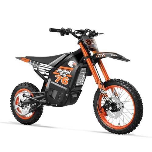 dirtvolt Electric Dirt Bike for Teens Adults 3000W Electric-Motorcycle with