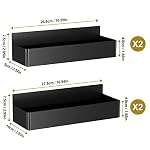 Magnetic Spice Rack for Refrigerator Black, 4 Pack - Image 2