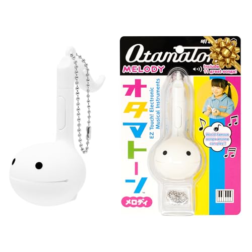 Otamatone Melody Blanco, Instrumento Musical Electrónico Japonés Sintetizador Portátil Sensibles al Tacto Musicales Instrumentos Regalo Niños Adolescentes Adultos Cumpleaños Juego Juguetes Geniales