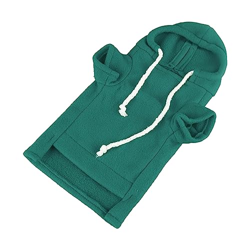 Cat Vest Turtleneck Sweater With Hat,Ferret Clothes Ferret Pullover Shirt With Sleeves Ferret Pajamas Jumper Winter Thickening Warm Pet Ferret Clothes for Pet Ferret (M)