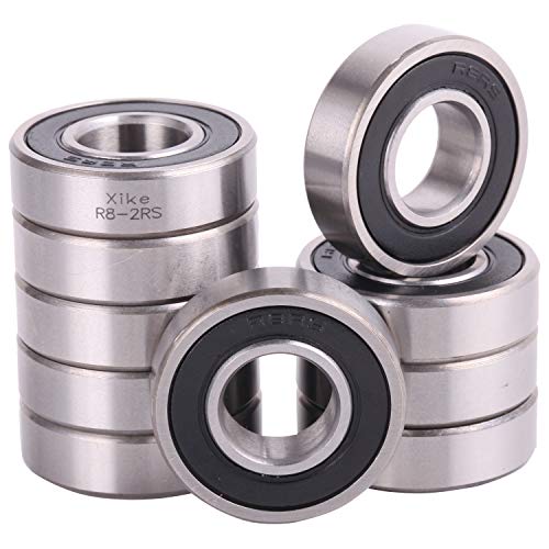 XiKe 10 Pack R8-2RS Bearings 1/2