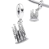 Abalorio Sagrada Familia de Barcelona plata de ley 925,compatible con abalorios Pandora y muchas otras pulseras de abalorios.