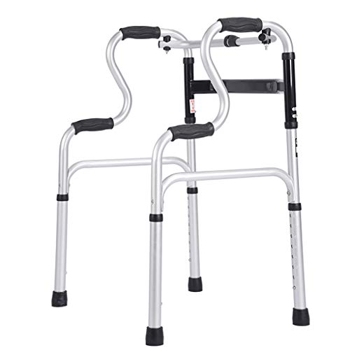 Days Andador de Altura Ajustable, Andador Ligero sin Ruedas, Andador para Ancianos con Ruedas con Orinal Muleta Plegable Ligera Multifuncional NIU Double The Comfort