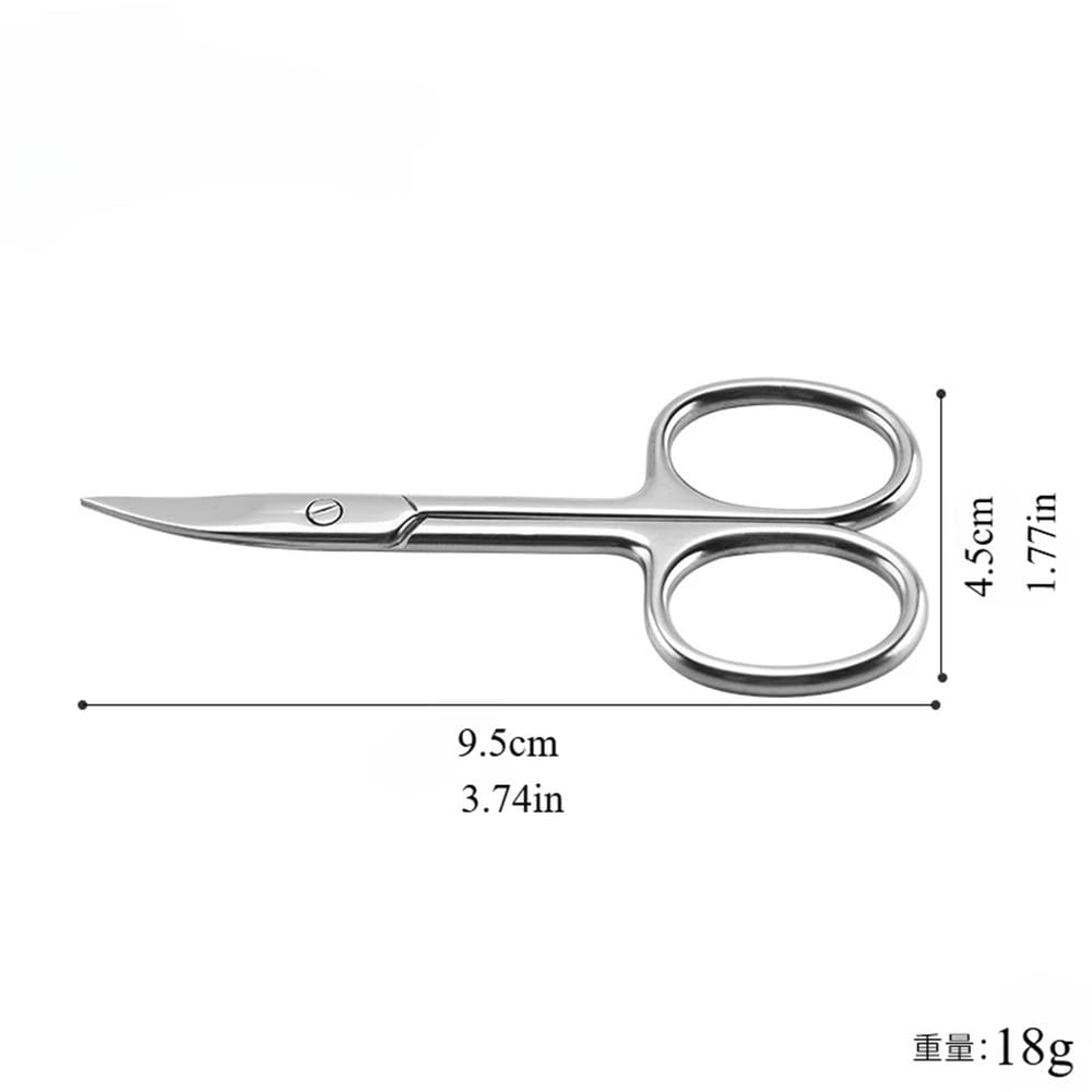 Tijeras para cutículas, cortacutículas, recortador de uñas, acero inoxidable, herramientas profesionales para manicura, cortador de cutículas, F3, 2 piezas