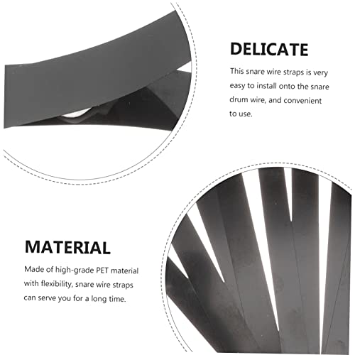 Abaodam 20 Peças Tiras De Fio De Caixa De Tambor Cinta De Fixação De Fio De Tambor Almofada De Caixa