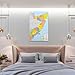 Somalia Map Posters World Map poster Canvas Wall Art Decorative Bedroom Modern Home Print Picture Artworks 16x24inch(40x60cm)