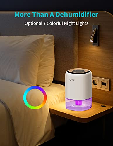 Hysure Dehumidifier 1400Ml(49Oz) For 2200 Cubic Feet (220 Sq Ft) Ultra Compact, Quiet And Portable Dehumidifier For Basement, Home, Room, Garage, Bedroom, Bathroom, Wardrobe With Safe Auto Shut Off #TOP1