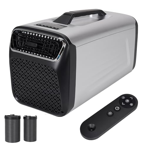 Portable Air Conditioner, 4-in-1 Portable Tent Air Conditioner Suitable for Road Trips Camping Parking Fishing Tents RVs Pet Areas. Compact Camping AC Unit for Indoor Outdoor Fast Cooling