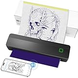 imprimante photocopieur couleur laser 【Impression thermique avancée 】Thermocopieur Tatouage Bluetooth grâce à une technologie thermique avancée, elle imprime des lignes et des motifs nets et précis, sans encre. Fini les problèmes d'encre qui bouchent les imprimantes et le nettoyage fastidieux : concentrezvous sur la création de tatouages ​​temporaires ou permanents de haute qualité pour vos clients. Améliore grandement l'efficacité de l'impression et du travail du tatoueur, ne nécessite plus de passer beaucoup de temps à dessiner.