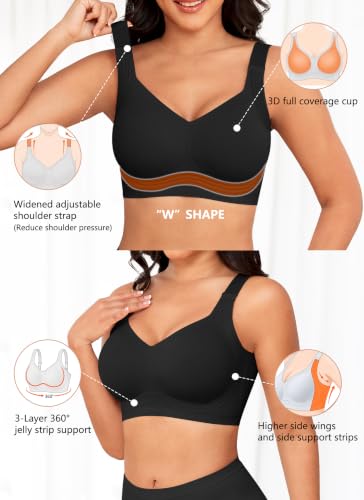 Image of Xcutting Jelly Bras for Women No Underwire Full Coverage Plus Size Support