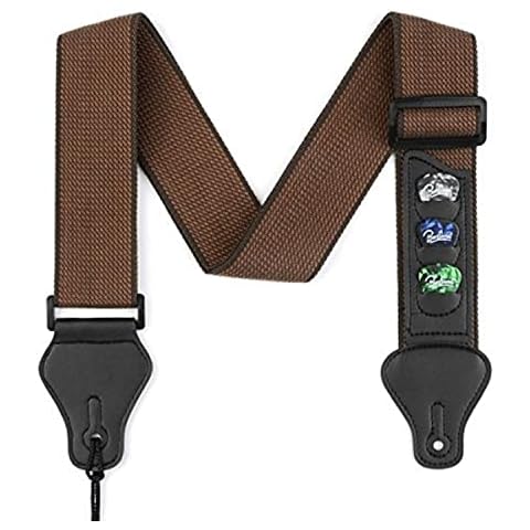 BestSounds Adjustable Guitar Strap with Pick Holders Cover