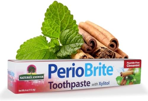 Nature's Answer Periobrite Natural Toothpaste, Cinamint, 4 Ounce, 3 Count