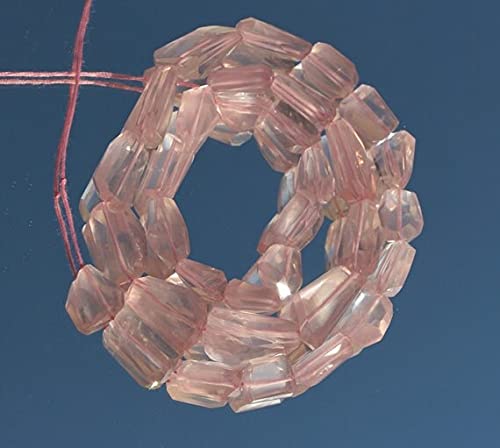 Perles quartz rose véritable de qualité supérieure taillées en facettes