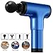 Produktbild DDSGG Handmassagegerät Kabelloses Massagegerät Massage Gun mit 6 einstellbaren Geschwindigkeiten, 4 Massageköpfen, für Nacken, Rücken, Schulter,Blau