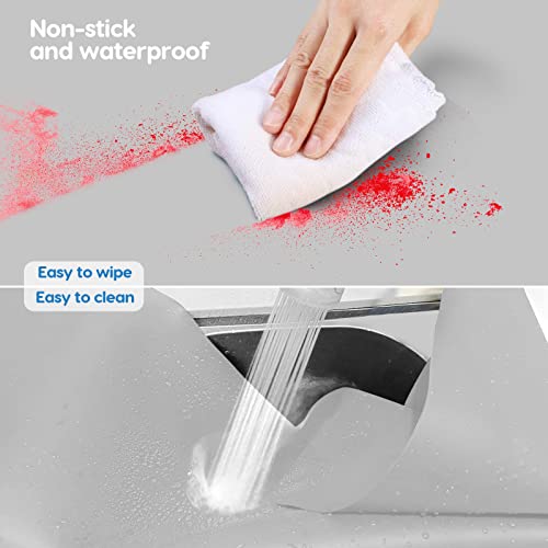 Aechy Extra Large Silicone Mat 36”X24”X0.08”, Multipurpose Silicone Mat Thick Heat Resistant Mat Shipped Rolled Up Kitchen Counter Mat Waterproof Nonslip Silicone Mats For Kitchen Counter Light Gray #TOP7