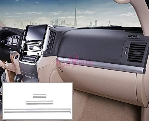 Interior Silver Color Door Moulding Trim Panel Garnish Overlay Sticker LC 200 2008-2018 Chrome Car Styling for Toyota Land Cruiser 200 Accessories (Door Moulding Trim 4pcs)